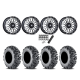 EFX MotoMTC 26x9-14 & 26x11-14 Tires on MSA M50 Clubber Machined Wheels