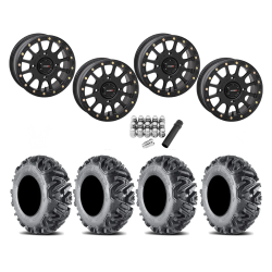 EFX MotoMTC 28x10-14 Tires on SB-5 Matte Black Beadlock Wheels