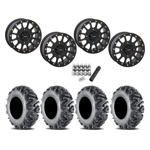 EFX MotoMTC 30x10-14 Tires on SB-5 Matte Black Beadlock Wheels EFX MotoMTC 30x10-14 Tires on SB-5 Matte Black Beadlock Wheels