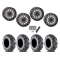 EFX MotoMTC 28x10-15 Tires on SB-6 Gunmetal Grey Beadlock Wheels
