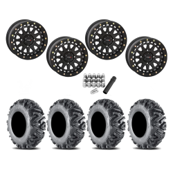 EFX MotoMTC 28x10-15 Tires on SB-6 Matte Black Beadlock Wheels