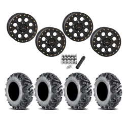 EFX MotoMTC 28x10-14 Tires on SB-7 Matte Black Beadlock Wheels