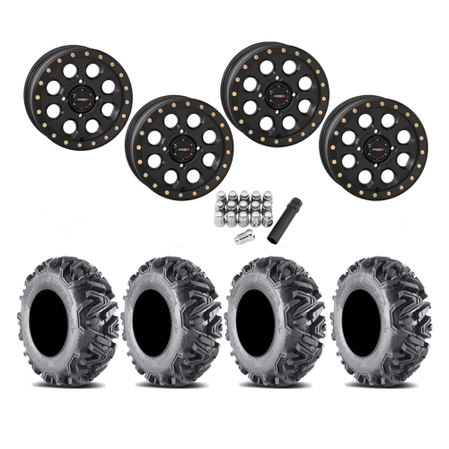 EFX MotoMTC 30x10-14 Tires on SB-7 Matte Black Beadlock Wheels EFX MotoMTC 30x10-14 Tires on SB-7 Matte Black Beadlock Wheels