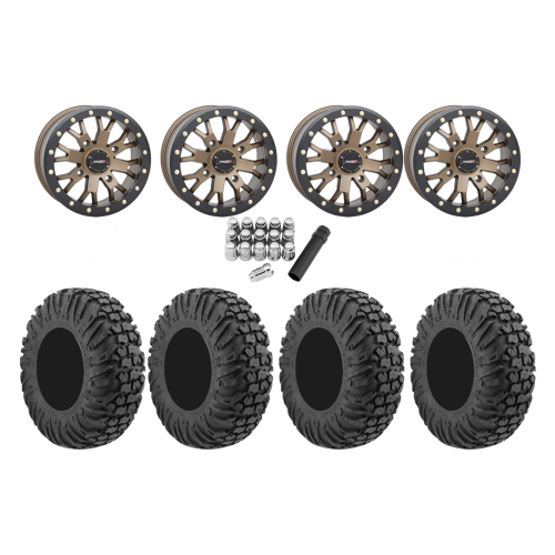 EFX MotoVator 30x9.5-15 Tires on SB-4 Bronze Wheels