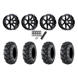ITP Mud Lite II 2) 28x9-14 & 2) 28x11-14 Tires on MSA M12 Diesel Wheels