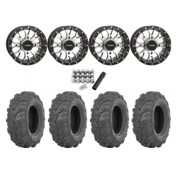 ITP Mud Lite II 27x9-14 Tires on System 3 ST-3 Machined Wheels