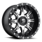 Fuel Off-Road Nutz D541 Black & Machined 14x7 Wheel/Rim