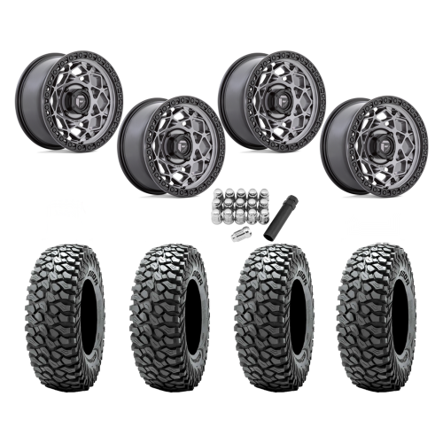 Obor RocScraper 32x10-15 Tires on Fuel Unit Matte Anthracite Wheels