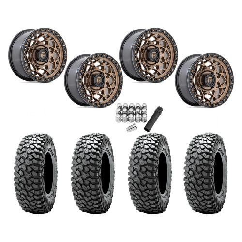 Obor RocScraper 32x10-15 Tires on Fuel Unit Matte Bronze Wheels