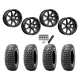 Obor RocScraper 32x10-15 Tires on MSA M12 Diesel Gloss Black Wheels