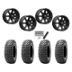 Obor RocScraper 32x10-15 Tires on MSA M33 Clutch Satin Black Wheels