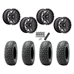 Obor RocScraper 32x10-15 Tires on MSA M45 Portal Gloss Black Milled Wheels