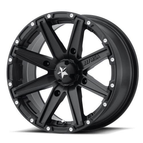 MSA M33 Clutch Satin Black 15x7 Wheel/Rim MSA M33 Clutch Satin Black 15x7 Wheel/Rim
