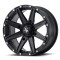MSA M33 Clutch Satin Black 14x7 Wheel/Rim