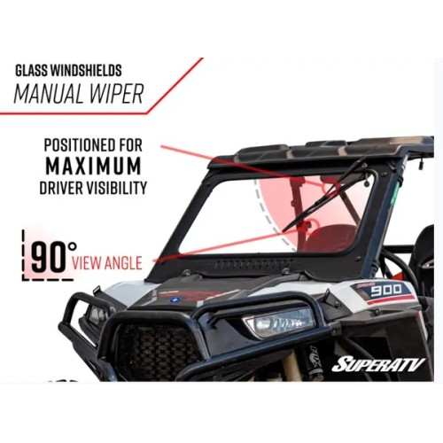 Polaris RZR XP Turbo S Glass Windshield