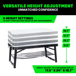 Rhino USA Folding Camping Table & Stool Set Rhino USA Folding Camping Table & Stool Set