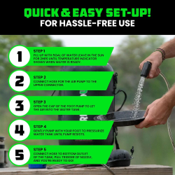 Rhino USA 5 Gallon Portable Shower Kit Rhino USA 5 Gallon Portable Shower Kit