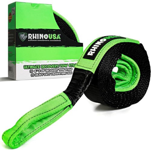 Rhino USA 6" x 30' Ultimate Recovery Tow Strap Rhino USA 6" x 30' Ultimate Recovery Tow Strap