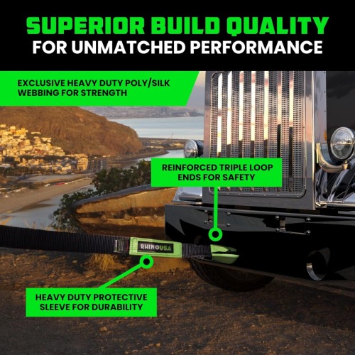 Rhino USA 6" x 30' Ultimate Recovery Tow Strap Rhino USA 6" x 30' Ultimate Recovery Tow Strap
