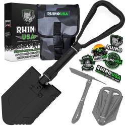 Rhino USA Folding Survival Shovel w/ Pick Rhino USA Folding Survival Shovel w/ Pick