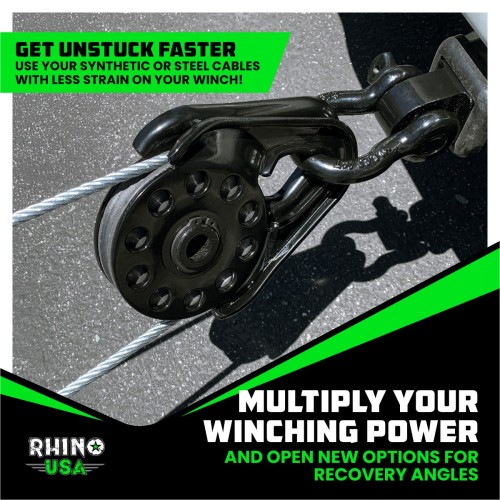 Rhino USA Recovery Snatch Block Rhino USA Recovery Snatch Block