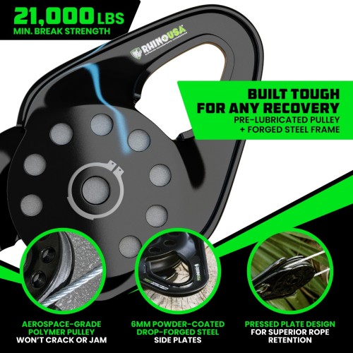 Rhino USA Recovery Snatch Block Rhino USA Recovery Snatch Block