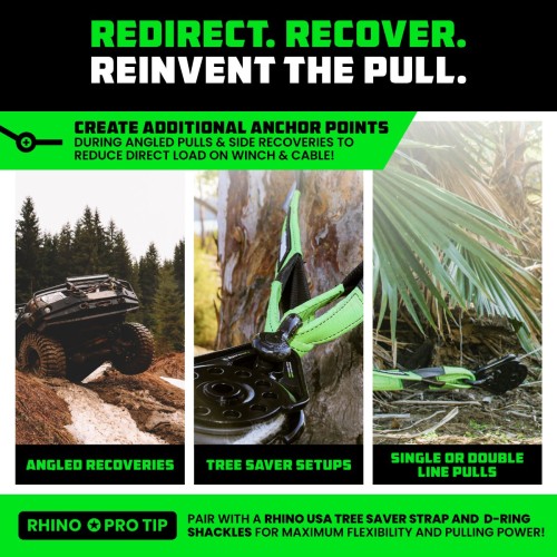 Rhino USA Recovery Snatch Block Rhino USA Recovery Snatch Block