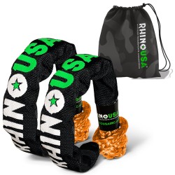 Rhino USA 1/2" Synthetic Soft Shackles (2-Pack)
