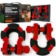 Rhino USA 8-Ton Super Shackles w/ Isolators (2-Pack) Rhino USA 8-Ton Super Shackles w/ Isolators (2-Pack)