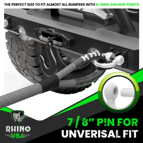 Rhino USA 3/4" D-Ring Shackle Set