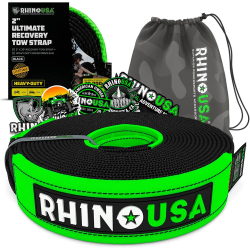 Rhino USA 2" x 20' Ultimate Recovery Tow Strap