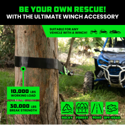 Rhino USA 3" x 8' Recovery Tree Saver Strap Rhino USA 3" x 8' Recovery Tree Saver Strap