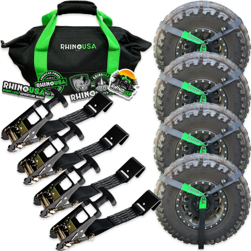 Rhino USA Tie-Down Lasso Straps (Flat-Hooks)