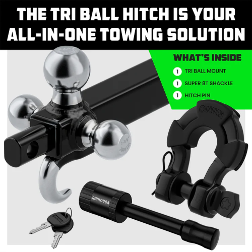 Rhino USA Tri-Ball Hitch (2" Receivers)