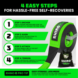 Rhino USA 4" x 10' Recovery Tree Saver Strap Rhino USA 4" x 10' Recovery Tree Saver Strap