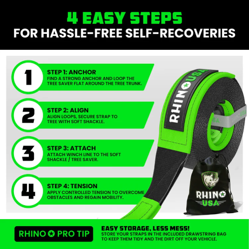 Rhino USA 4" x 10' Recovery Tree Saver Strap