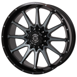 System 3 XT400 33x9.5-20 Tires on Frontline 762 Gloss Dark Tint (20x8) Wheels