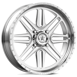 BKT AT 171 33x9-20 Tires on American Force K01 Summit Polished Forged Wheels BKT AT 171 33x9-20 Tires on American Force K01 Summit Polished Forged Wheels