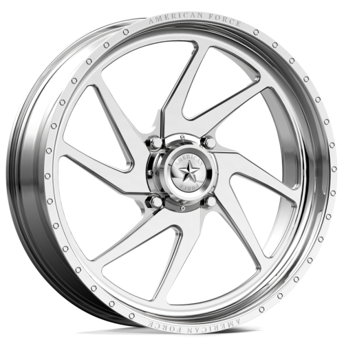 BKT AT 171 33x9-20 Tires on American Force K02 Sonic Polished Forged Wheels BKT AT 171 33x9-20 Tires on American Force K02 Sonic Polished Forged Wheels