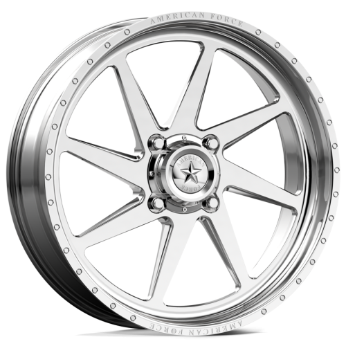 BKT TR 171 35x8.3-20 Tires on American Force K04 Camino Polished Forged Wheels BKT TR 171 35x8.3-20 Tires on American Force K04 Camino Polished Forged Wheels