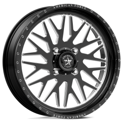 EFX Motohavok 35x8.5-22 Tires on American Force K10 Trace Black Forged Wheels