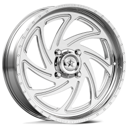 BKT AT 171 35x9-20 Tires on American Force K11 Seven Polished Forged Wheels BKT AT 171 35x9-20 Tires on American Force K11 Seven Polished Forged Wheels