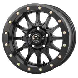 Frontline 223 Matte Black 14x7 Beadlock Wheels/Rims (Full Set) Frontline 223 Matte Black 14x7 Beadlock Wheels/Rims (Full Set)