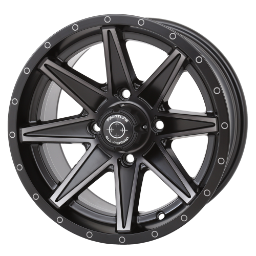 Wild Boar Razorback M/T 30x9.5-14 (6-Ply) Mud Tires on Frontline 308 Matte Dark Tint Wheels Wild Boar Razorback M/T 30x9.5-14 (6-Ply) Mud Tires on Frontline 308 Matte Dark Tint Wheels