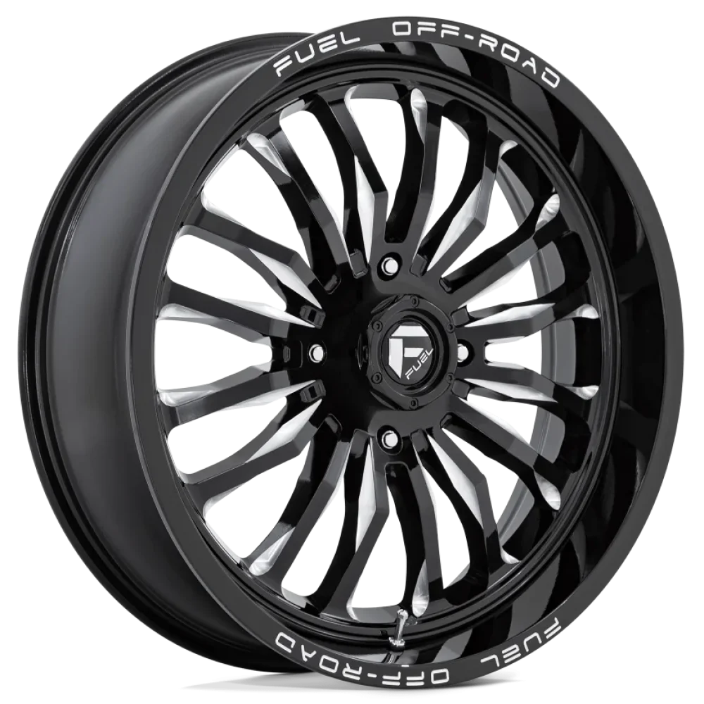 Fuel Arc Gloss Black Milled wheel