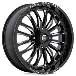 Terache Aztex XL 38x9-22 (8ply) Tires on Fuel Arc Gloss Black Milled Wheels