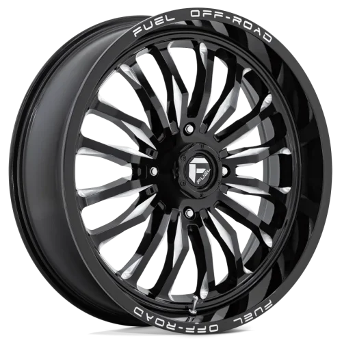 Fuel Arc Gloss Black Milled wheel