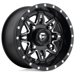 Tusk Terrabite 32x10-15 Radial Tires on Fuel Lethal Matte Black Milled Wheels Tusk Terrabite 32x10-15 Radial Tires on Fuel Lethal Matte Black Milled Wheels