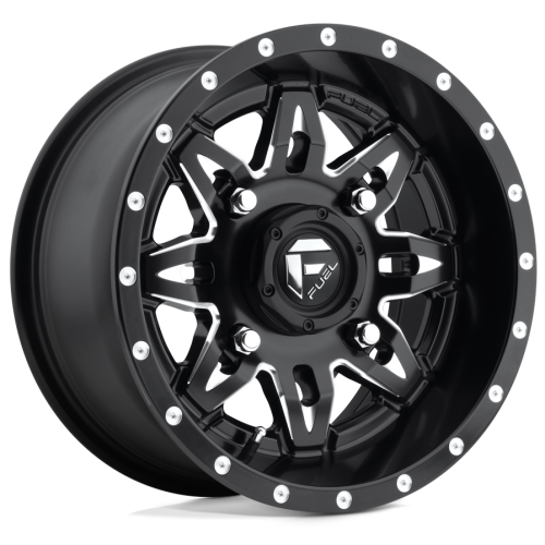 Tusk Terrabite 32x10-15 Radial Tires on Fuel Lethal Matte Black Milled Wheels Tusk Terrabite 32x10-15 Radial Tires on Fuel Lethal Matte Black Milled Wheels