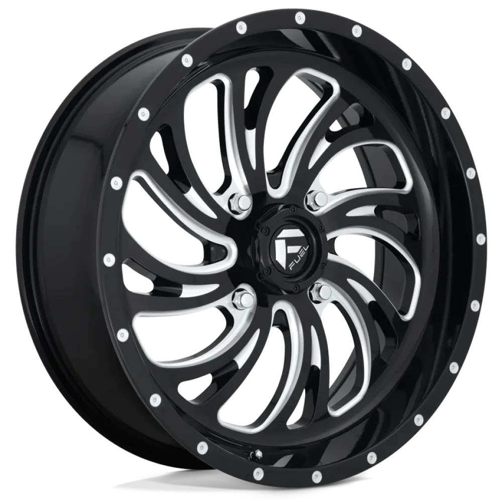 Fuel Kompressor Gloss Black Milled wheel
